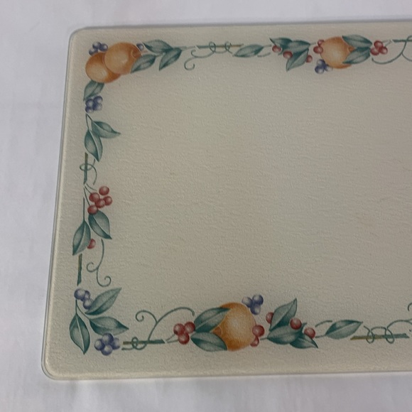 Corning Abundance Counter Saver Cutting Board Corningware Corelle Fruit - Picture 5 of 10